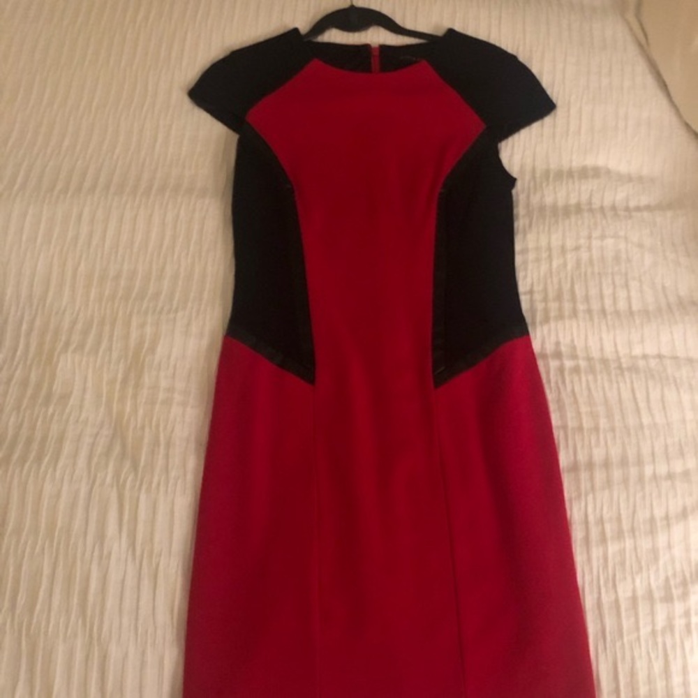 Cynthia Steffe Red &. Back Dress Size 2